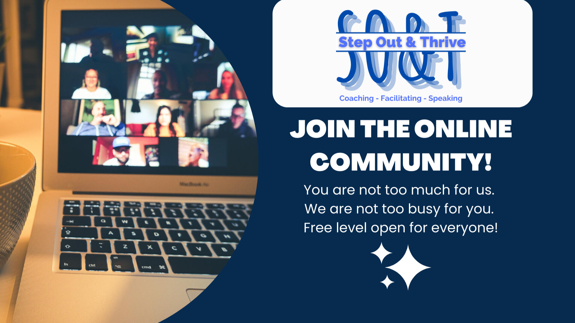 Join the Step Out & Thrive Online Community!